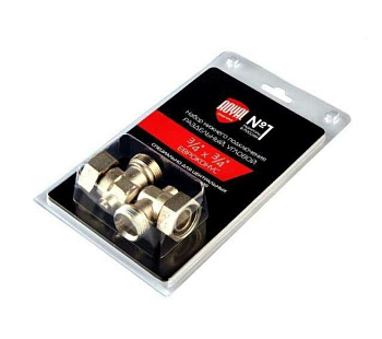 Набор нижнего подключения угловой раздельный 3/4*3/4EK  Royal Thermo